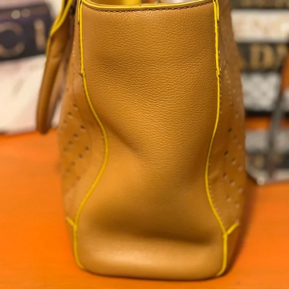 Kate Spade Yellow Perforated Shoulder Bag - Picture 4 of 14